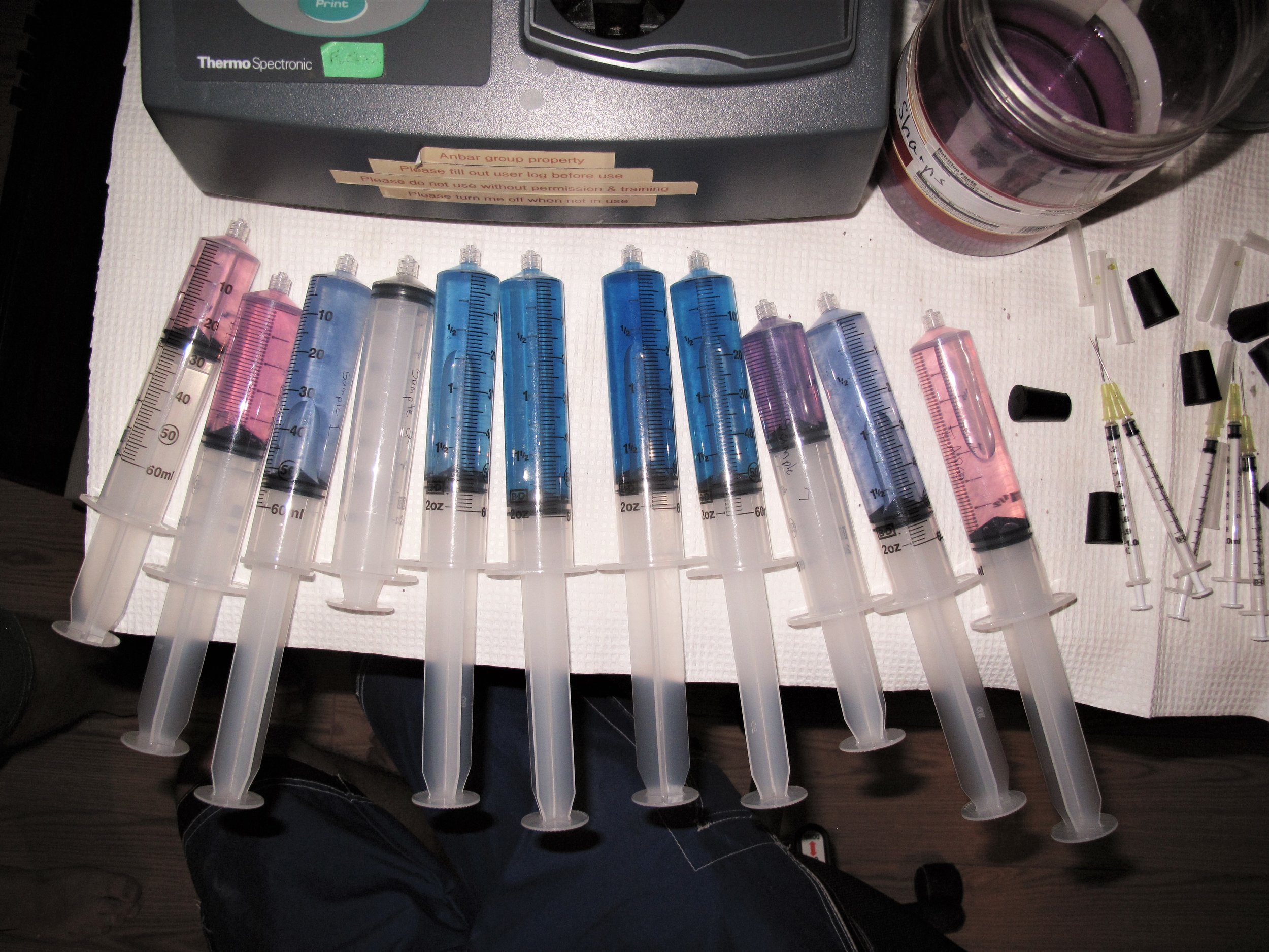 Dr. Romaniello samples the Bahamas chemocline