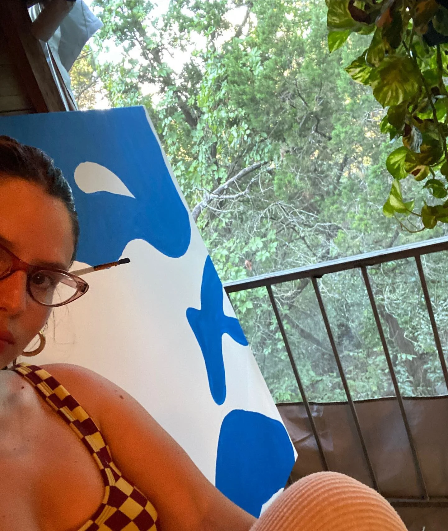 how it started vs 8 months later! don&rsquo;t tell all my other hobbies I finished(???) this one... *It&rsquo;s a jean arp imitation for FuN*