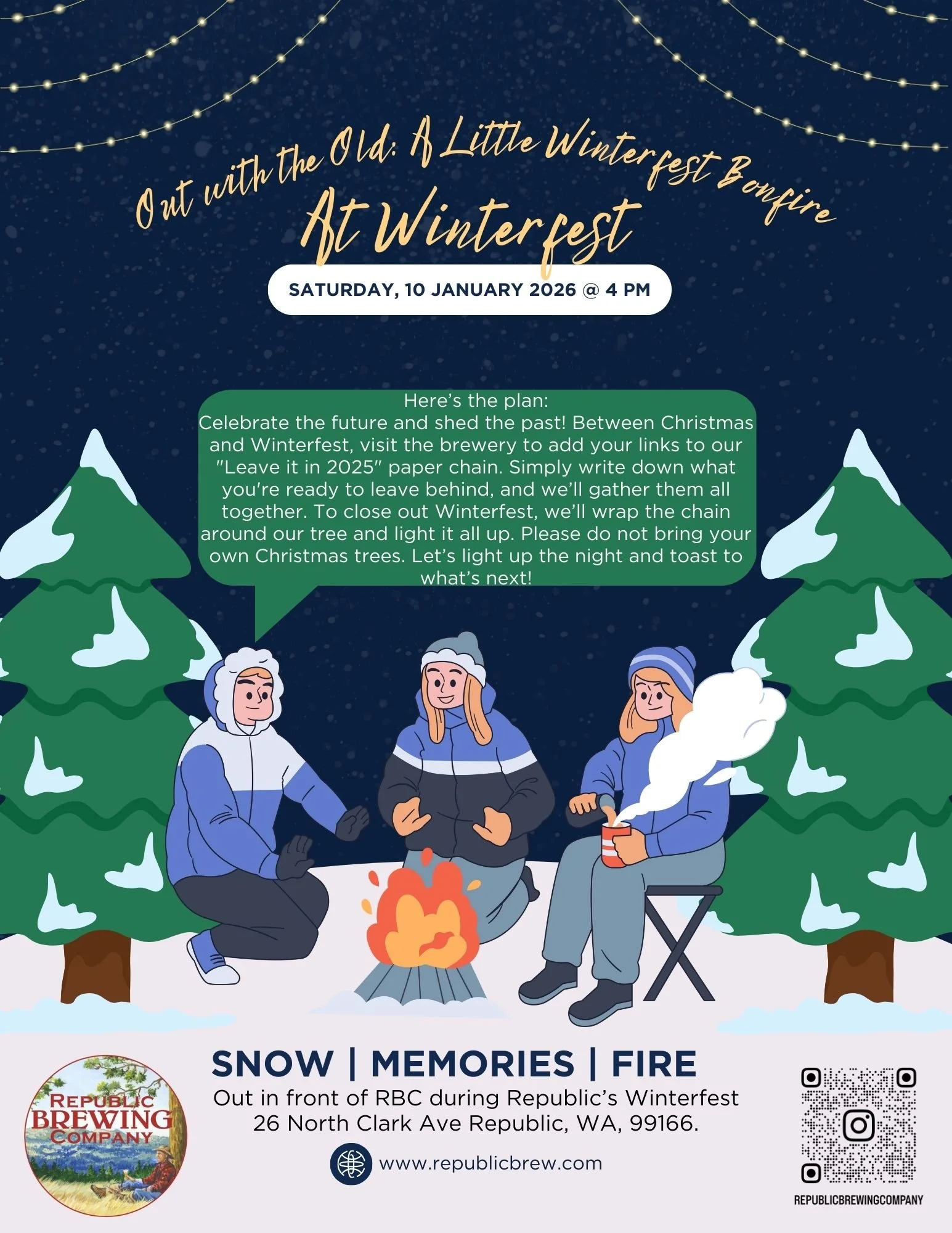 Out with the Old: A Little Winterfest Bonfire