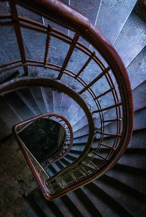 Blue metal staircase by Jaroslaw Blaminsky.jpeg