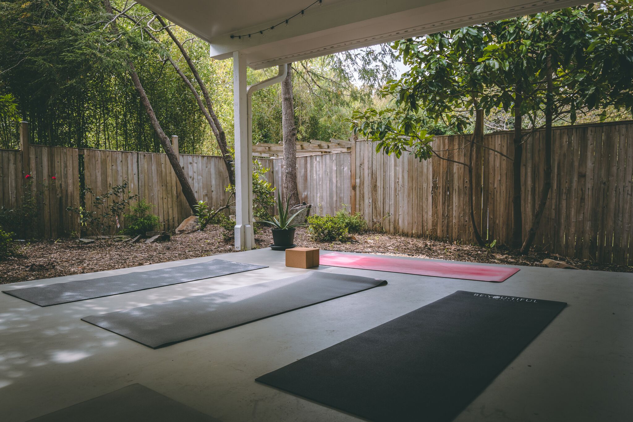 Our outdoor practice space.