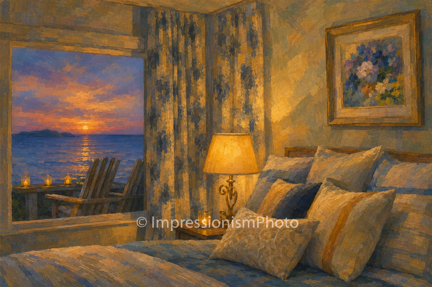 Bedroom with an Ocean View I