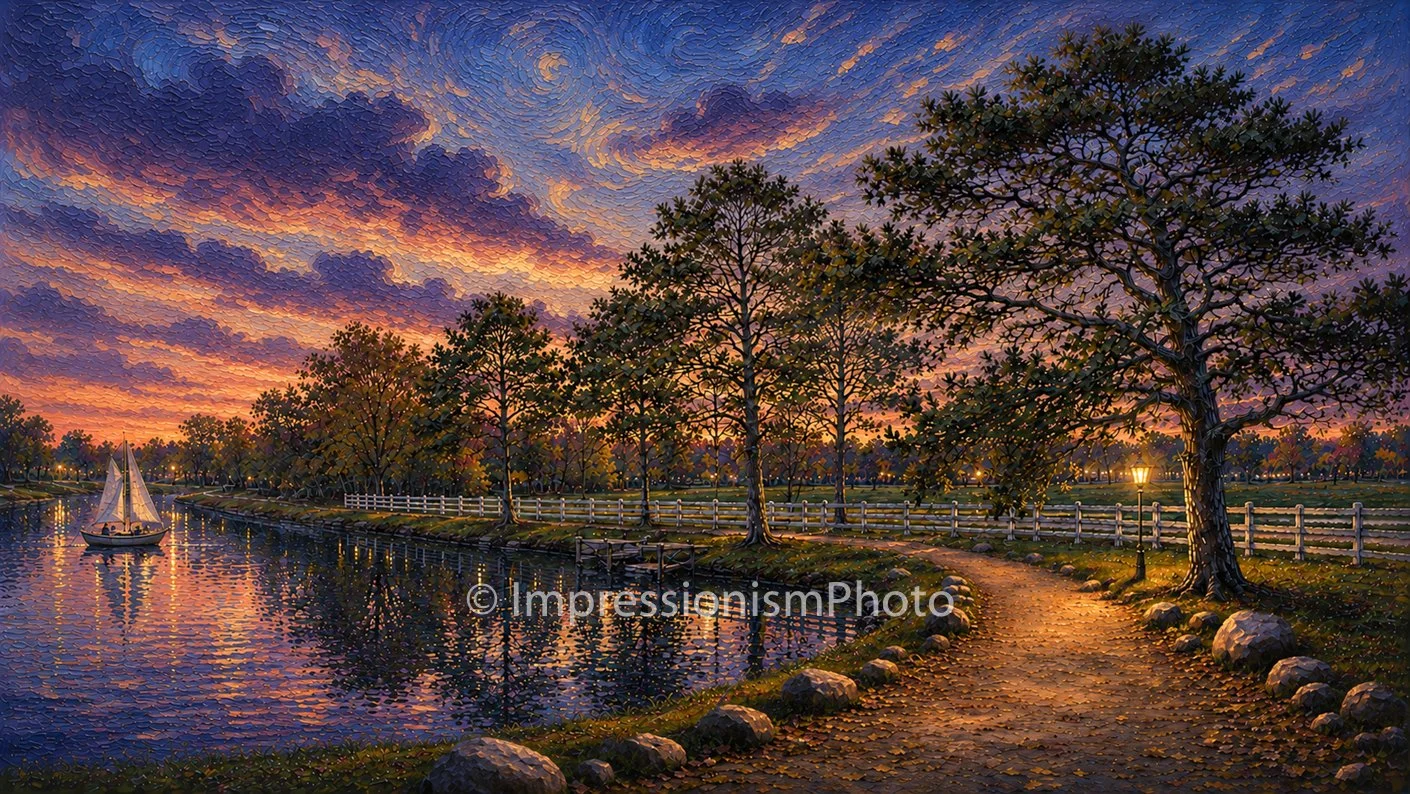 Canal Path Sunset II