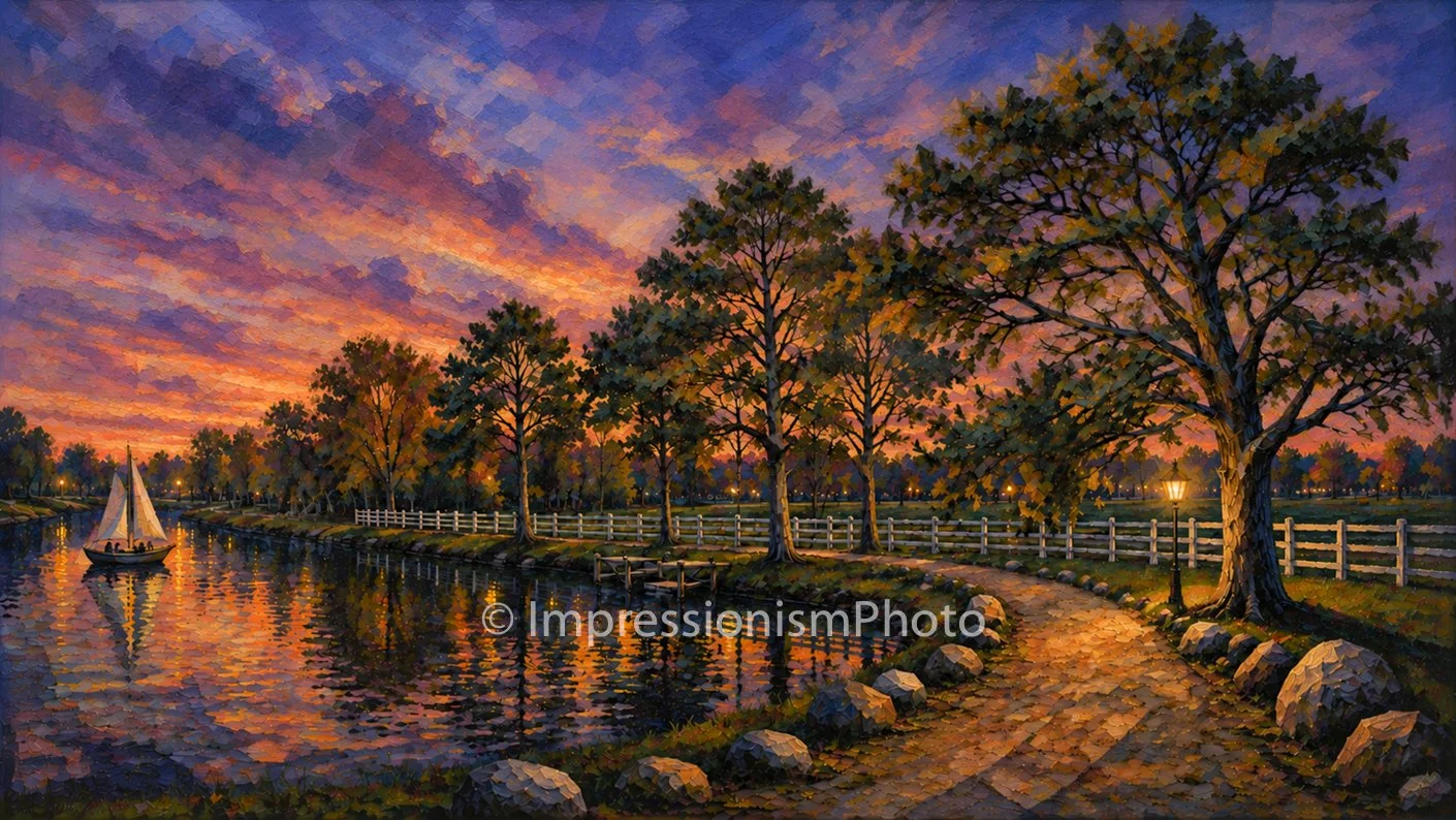 Canal Path Sunset III