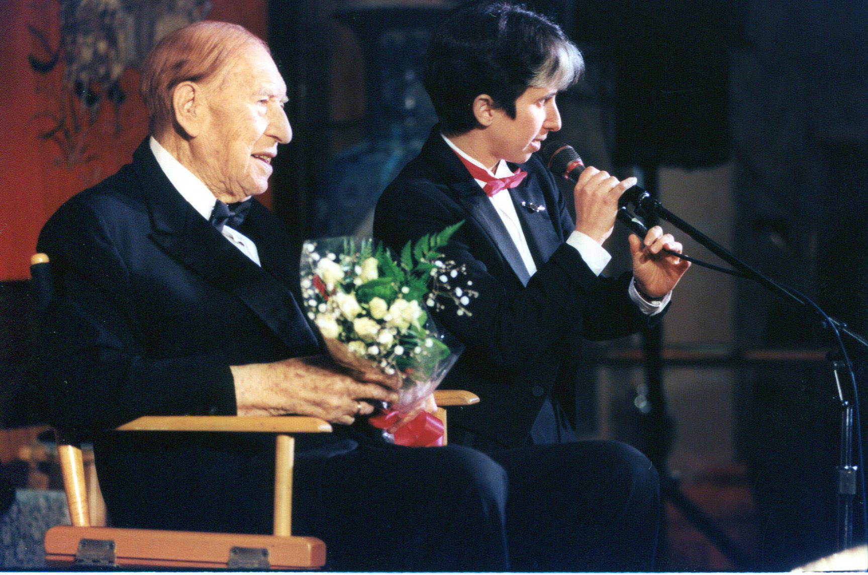 Henny Youngman and Lisa Geduldig, 1997