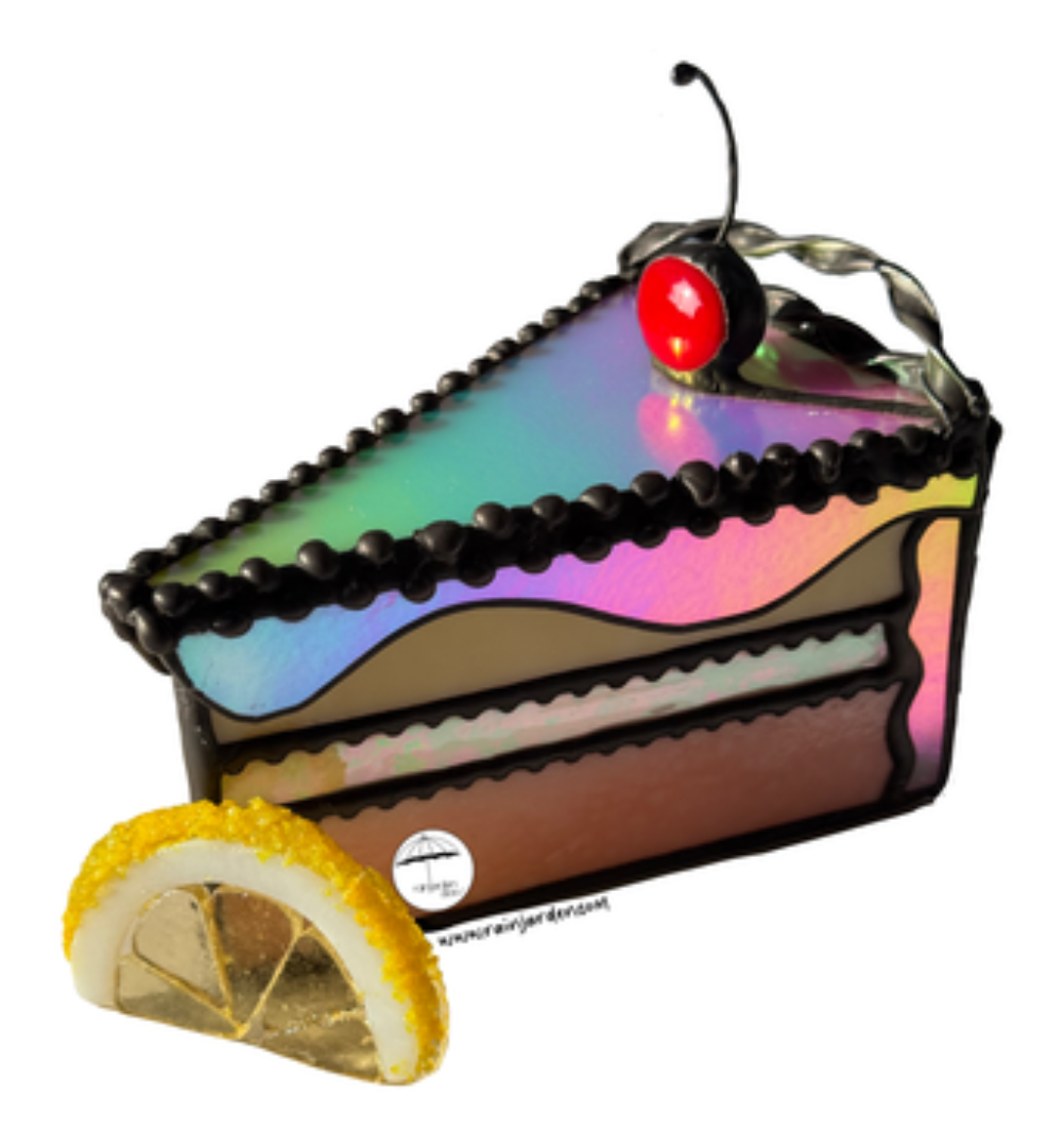 Dichro Cake Slice Sticker