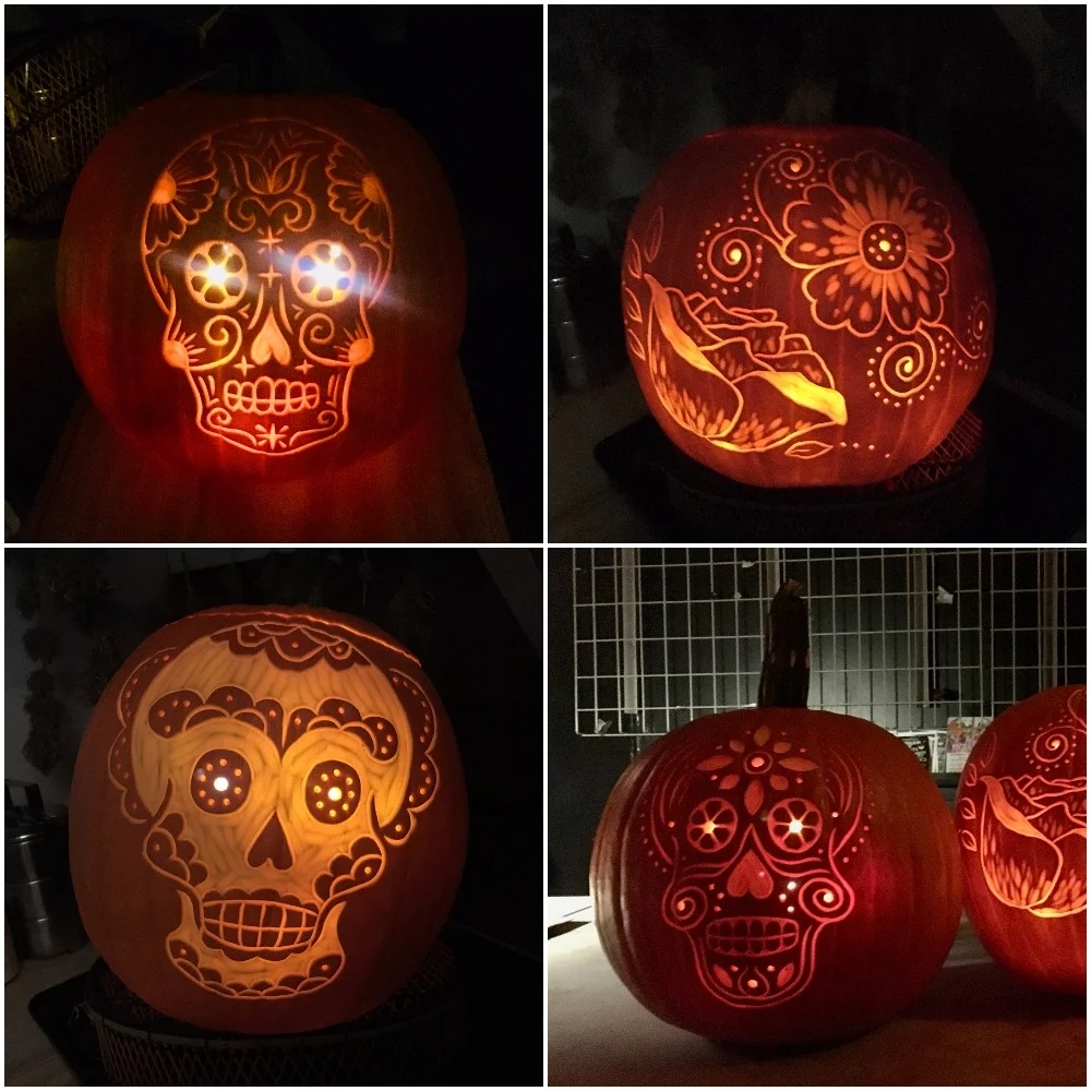 Dia De Los Muertos Pumpkin Carving