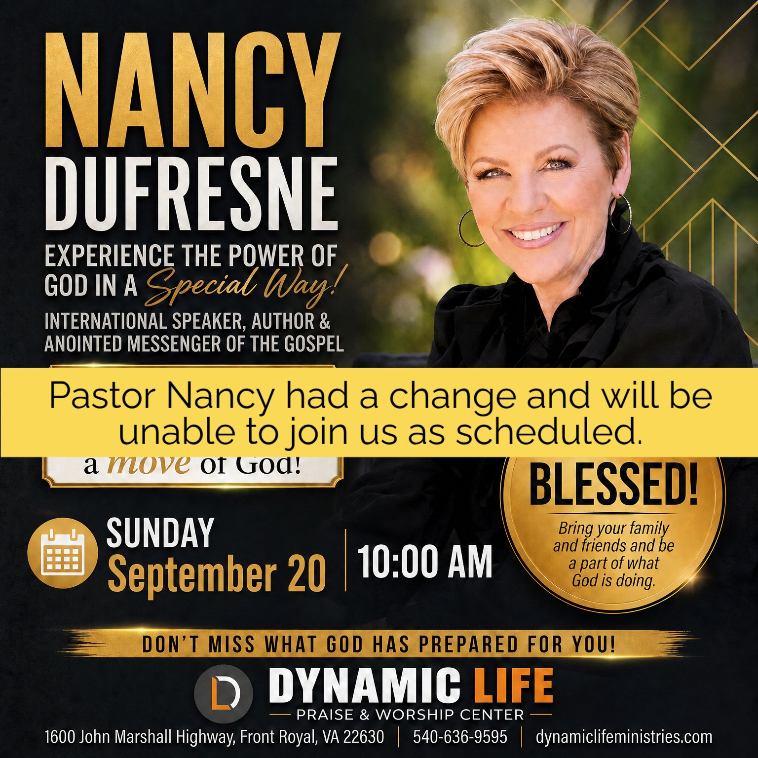 Pastor Nancy Dufresne