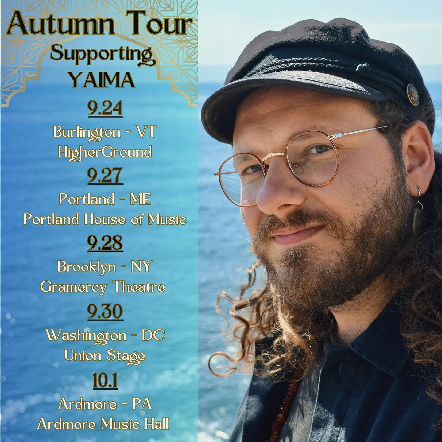 So incredibly excited and honored to open the stage for @yaimamusic to weave their magic 🌀❤️‍🔥 
I likely will continue booking tour dates from PA onward into early October ! Reach out if you have a spot you’d like to host a show! 🙏🏼 In