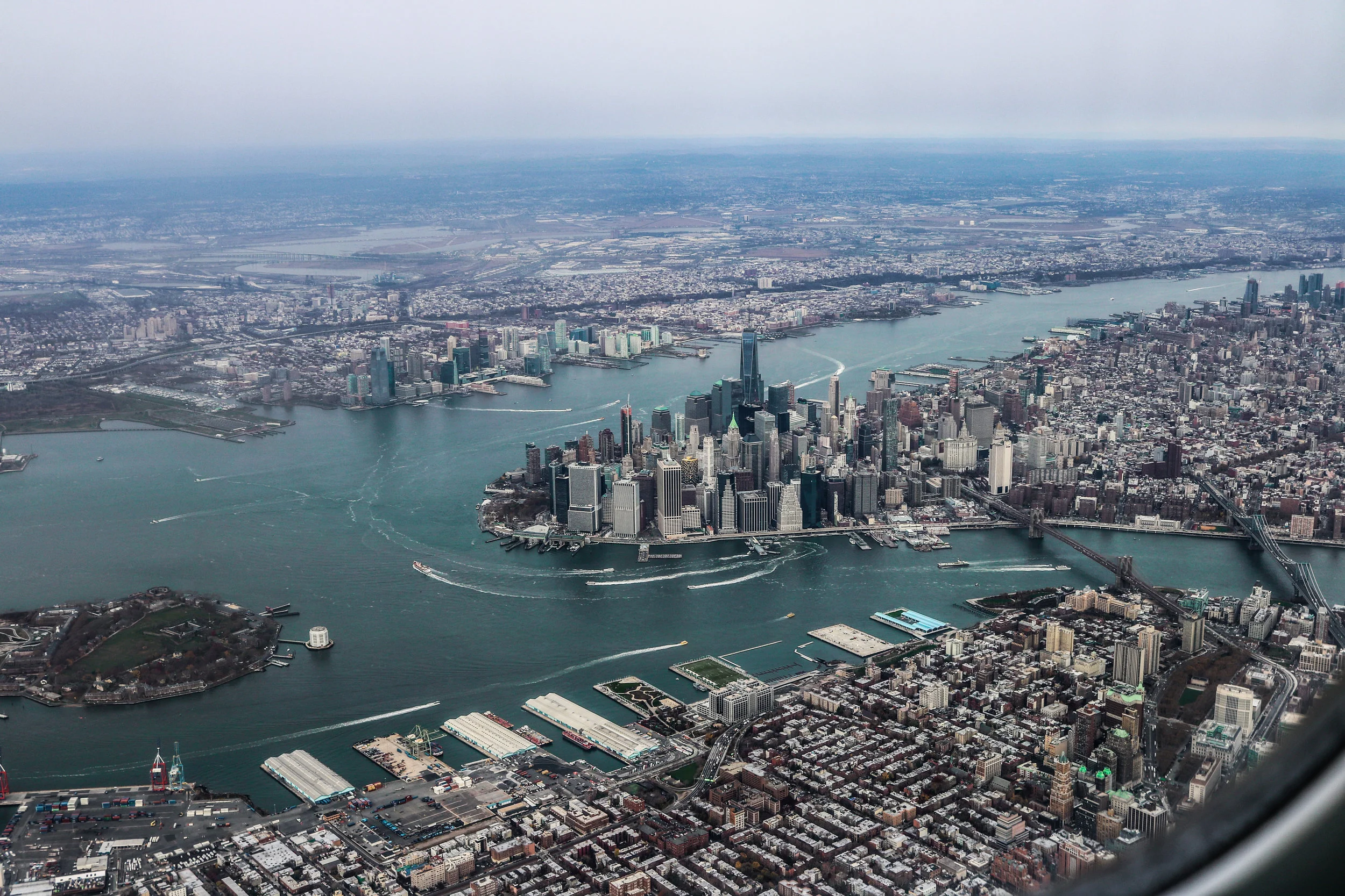 Aerial View of NYC