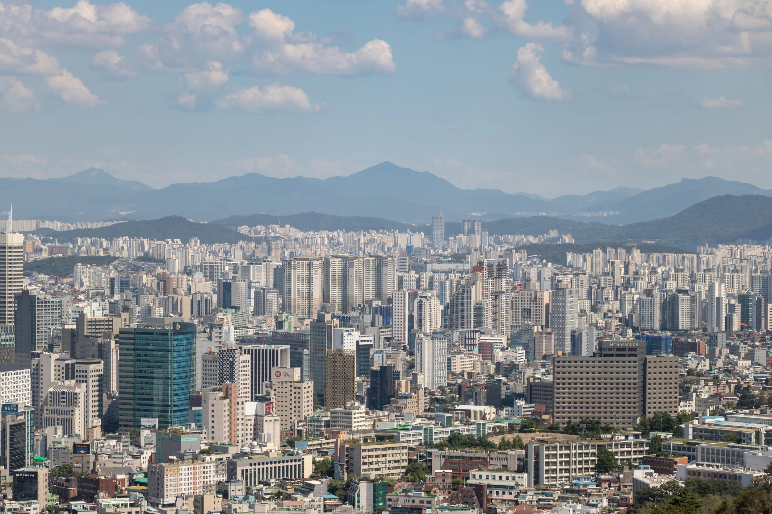 Aerial View of Seoul