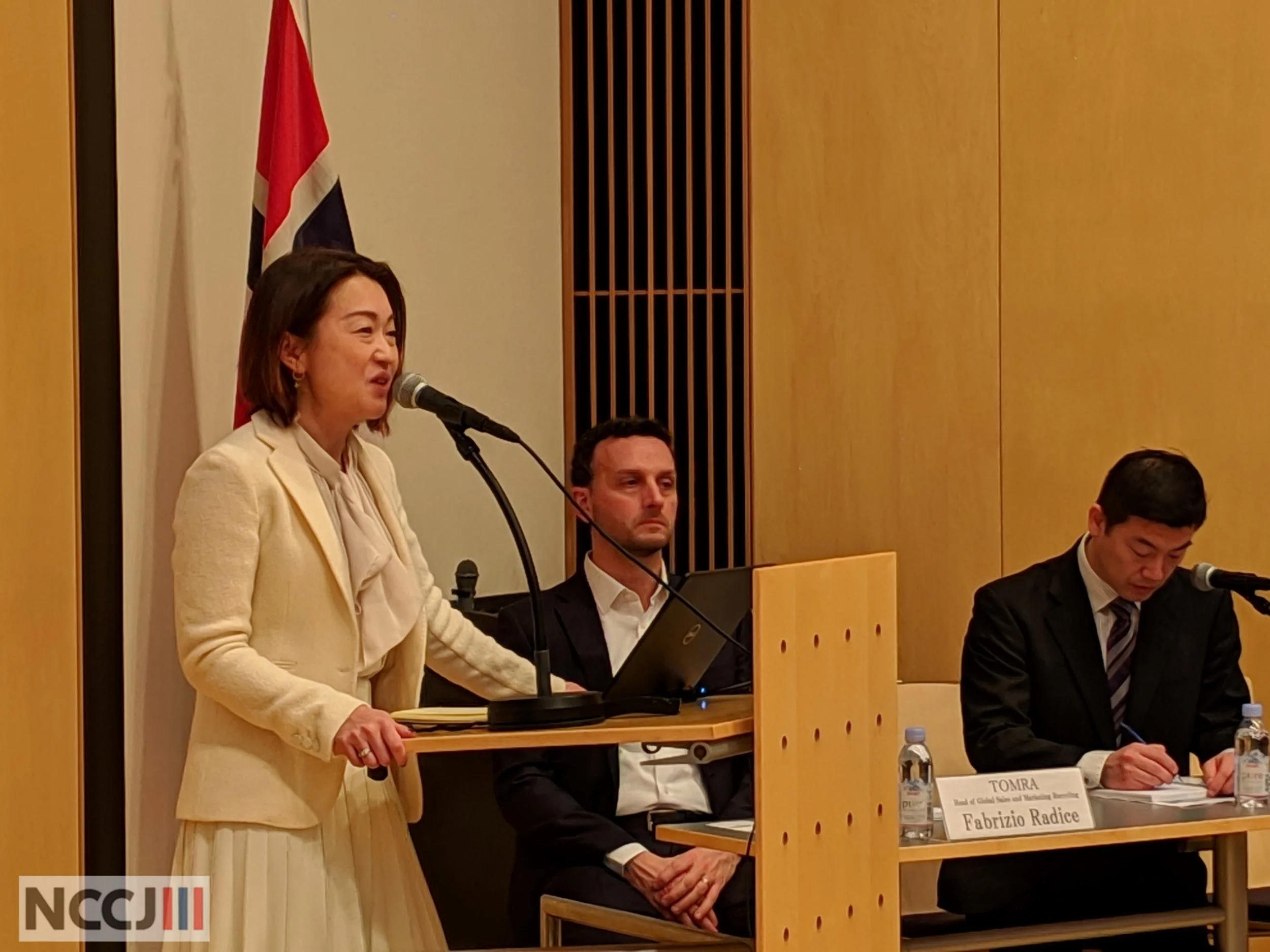 Press event led by Managing Director Megumi Sasaki