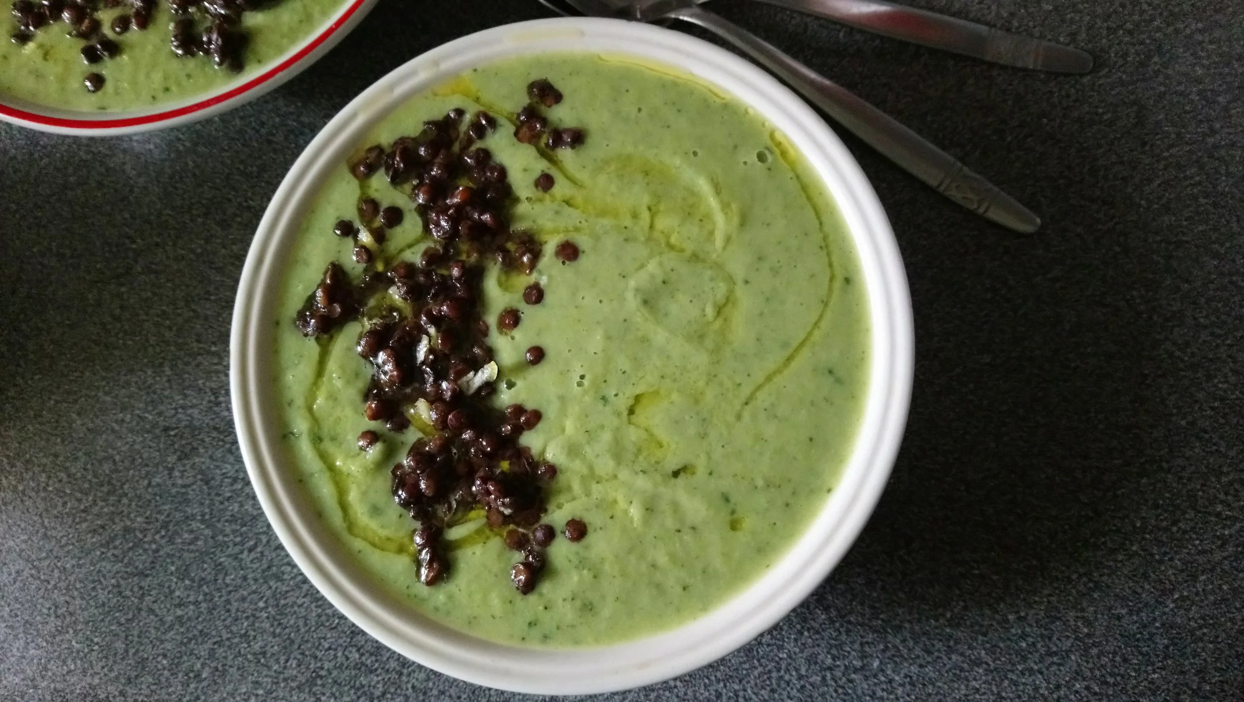 Green Kitchen’s Green Pea, Broccoli and Mint Soup