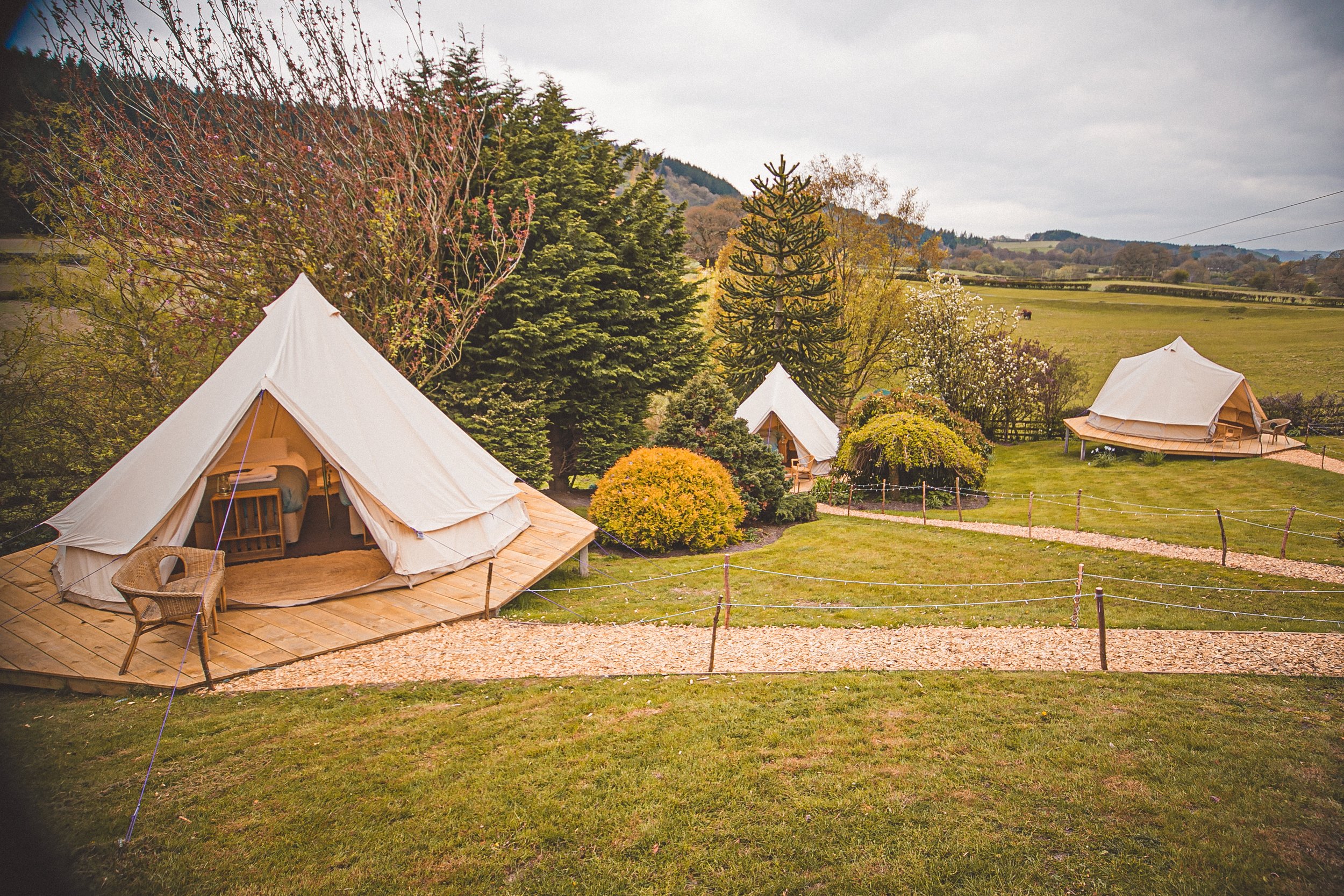 Garden Bell Tent for Chloe & Dean's Wedding Celebration