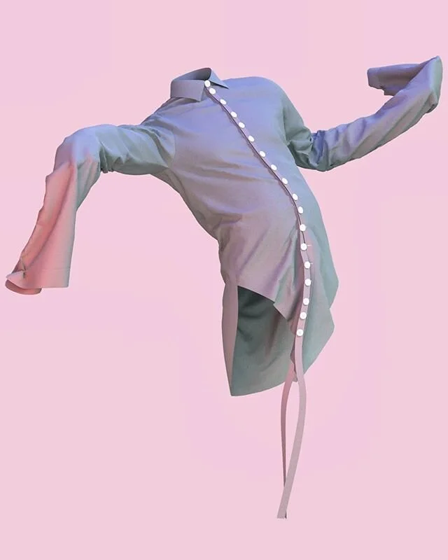 The shirt of the REAL! What is reality?
.
.
#design #fashion #making #3d #colours #lights #blue #pink #perception #illusion #reality #magicfabricblog #clo3d #realness #digital #real #virtual #render #garment #shirt #sleeves #dance #long #buttons #rib