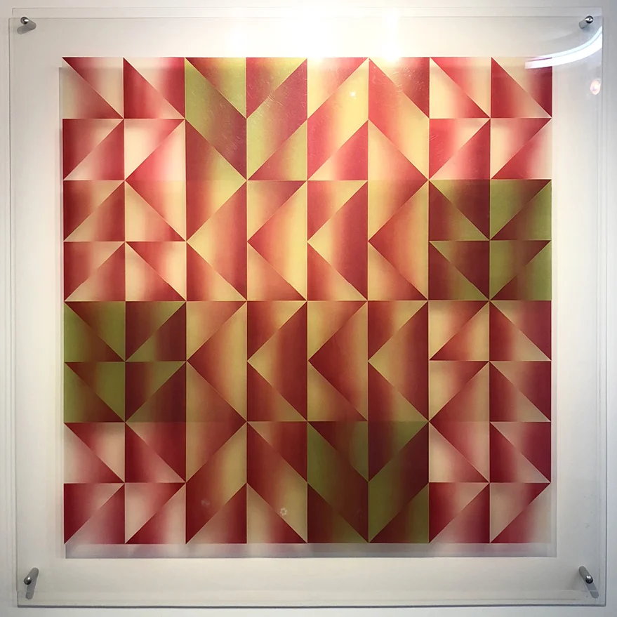 Richard Amend Untitled , 1971 Acrylic Lacquer on Plexi 48” x 48”