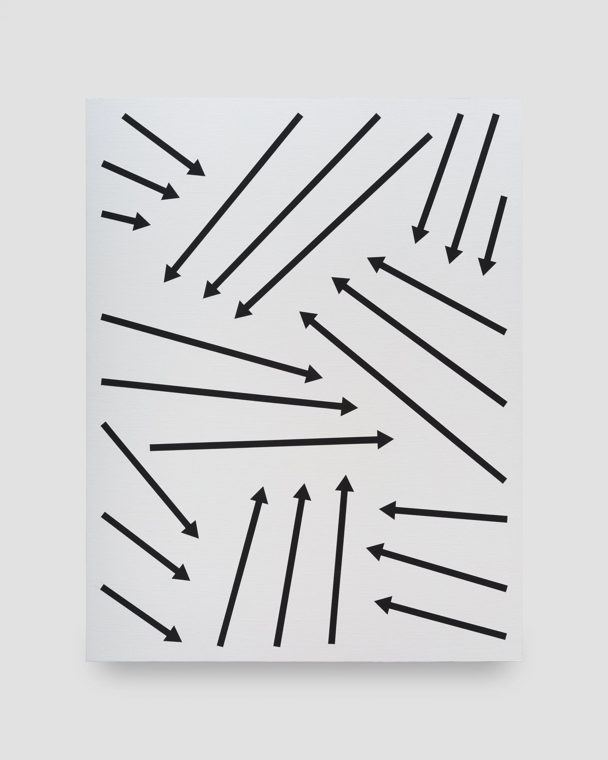   Brian Sharp    Untitled Z. K. (dynamism annotated) , &nbsp;2026  flashe and acrylic on linen  58 x 45 inches 