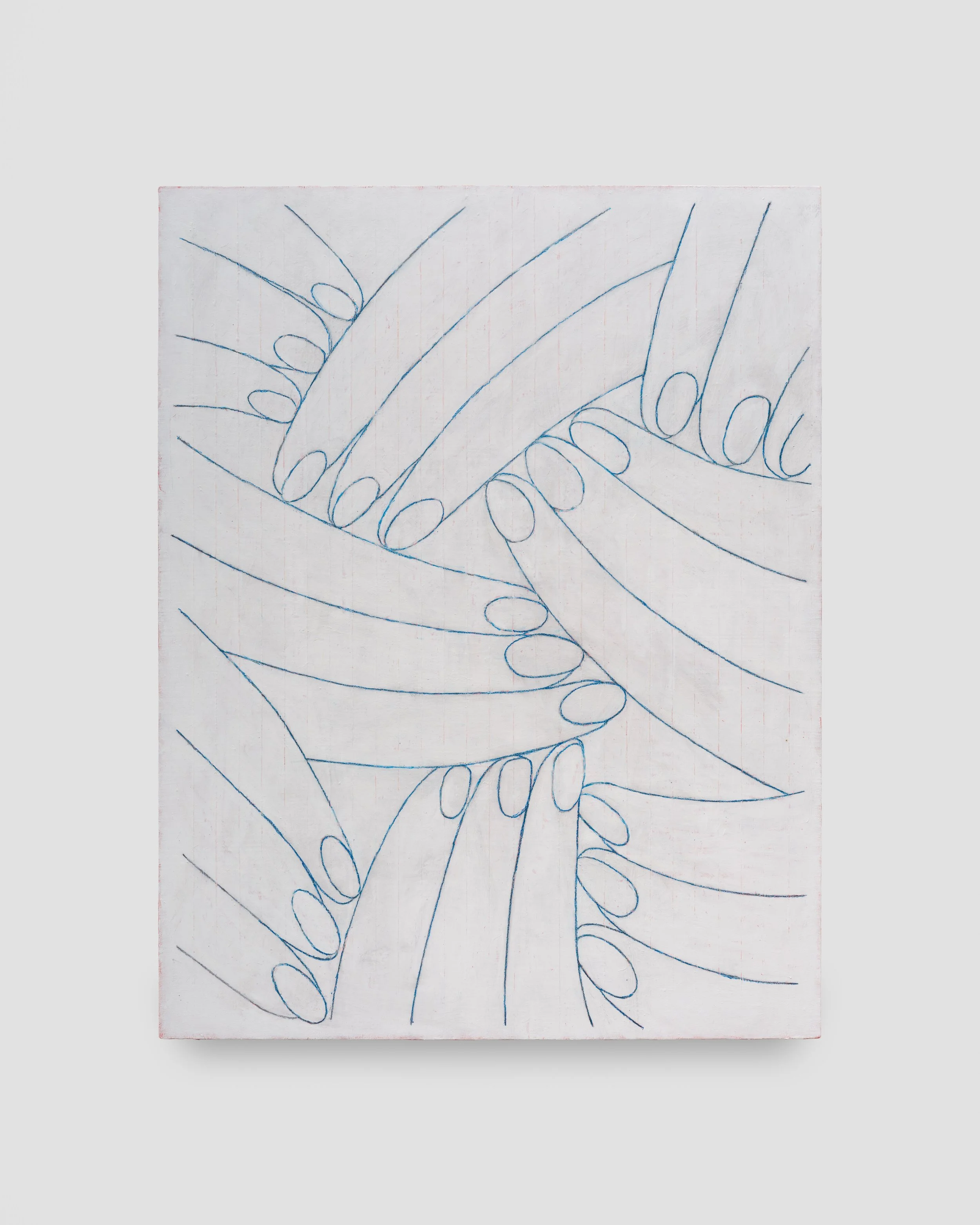   Brian Sharp    Dynamic Mani, No Paint,  &nbsp;2026  oil on linen&nbsp;  37.5 x 29 inches 