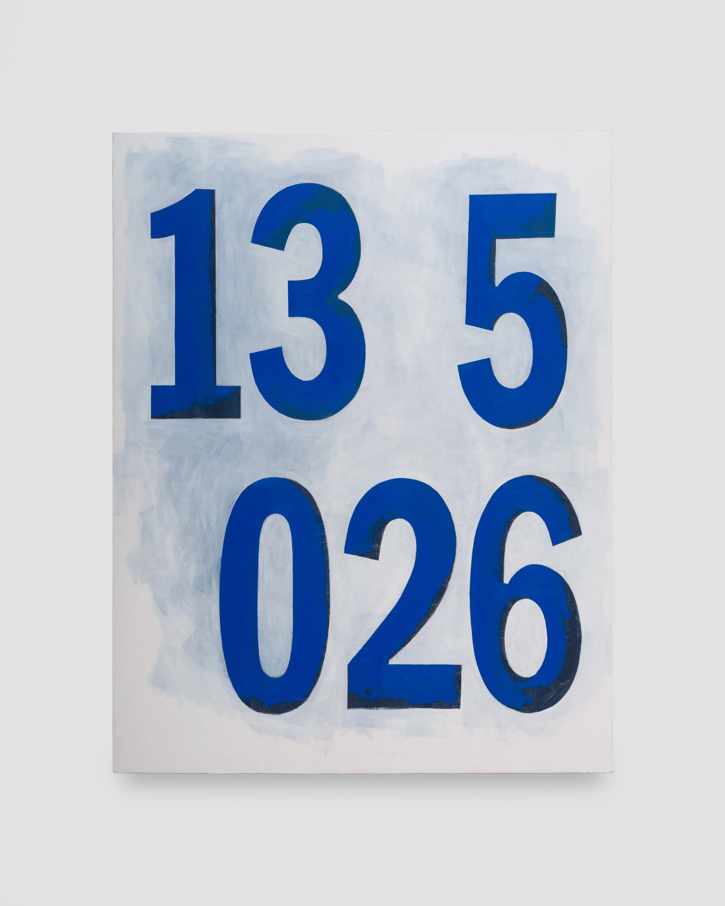   Brian Sharp    M. R. 13 5,&nbsp; 026,  2026  oil on linen  58 x 45 inches 