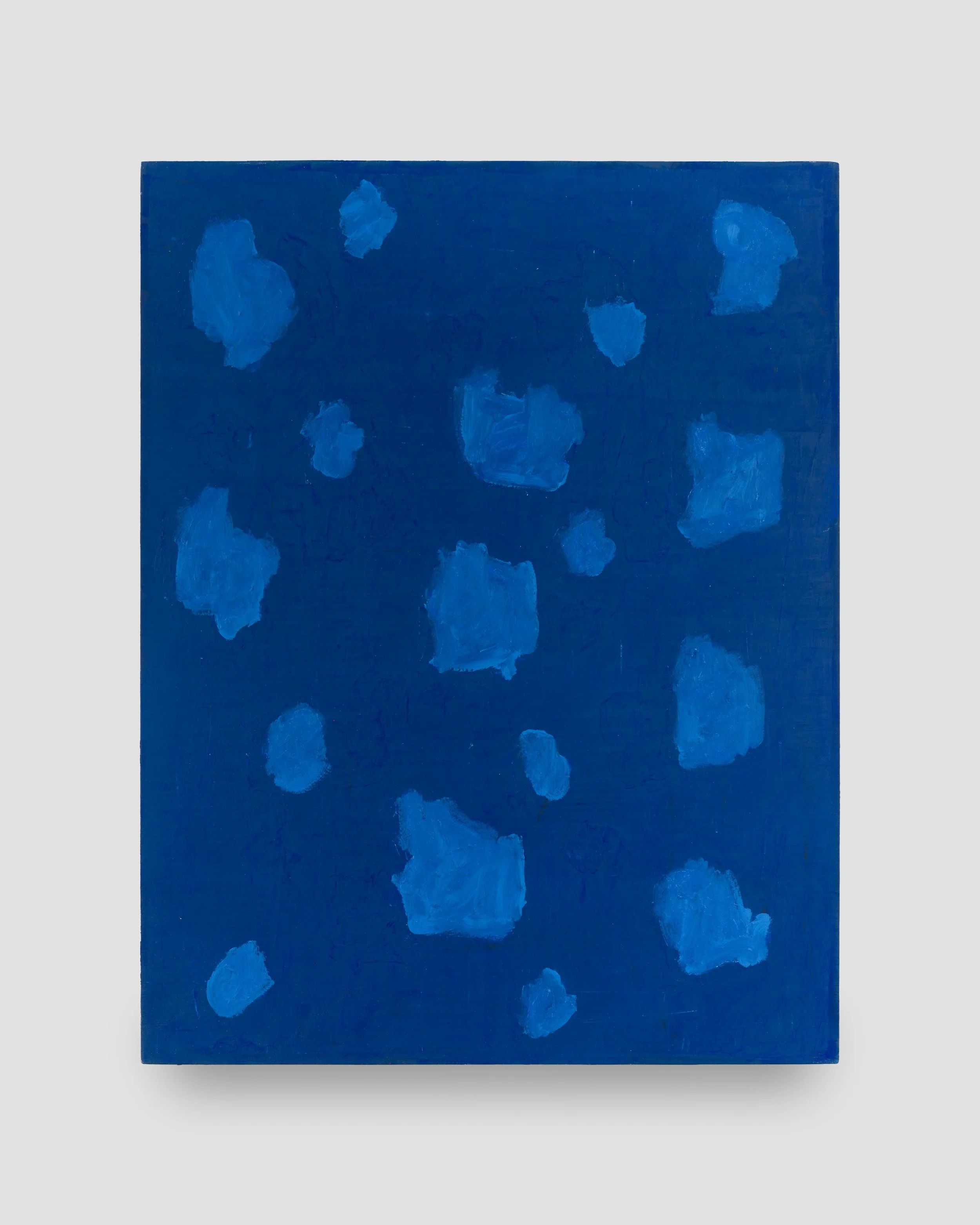   Brian Sharp    Untitled (blue / blue, E.V.), 2025   oil on linen  37.5 x 29 inches 