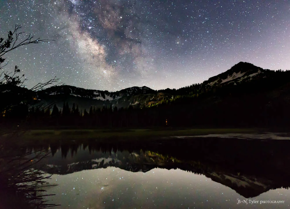 Milky way reflection