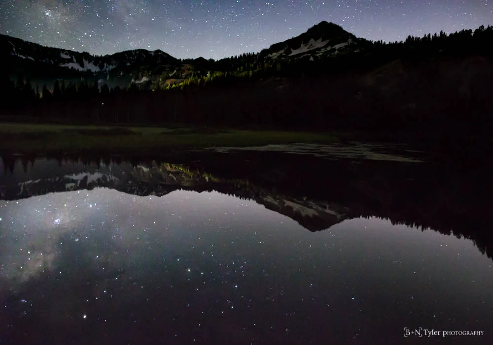 Milky way reflection