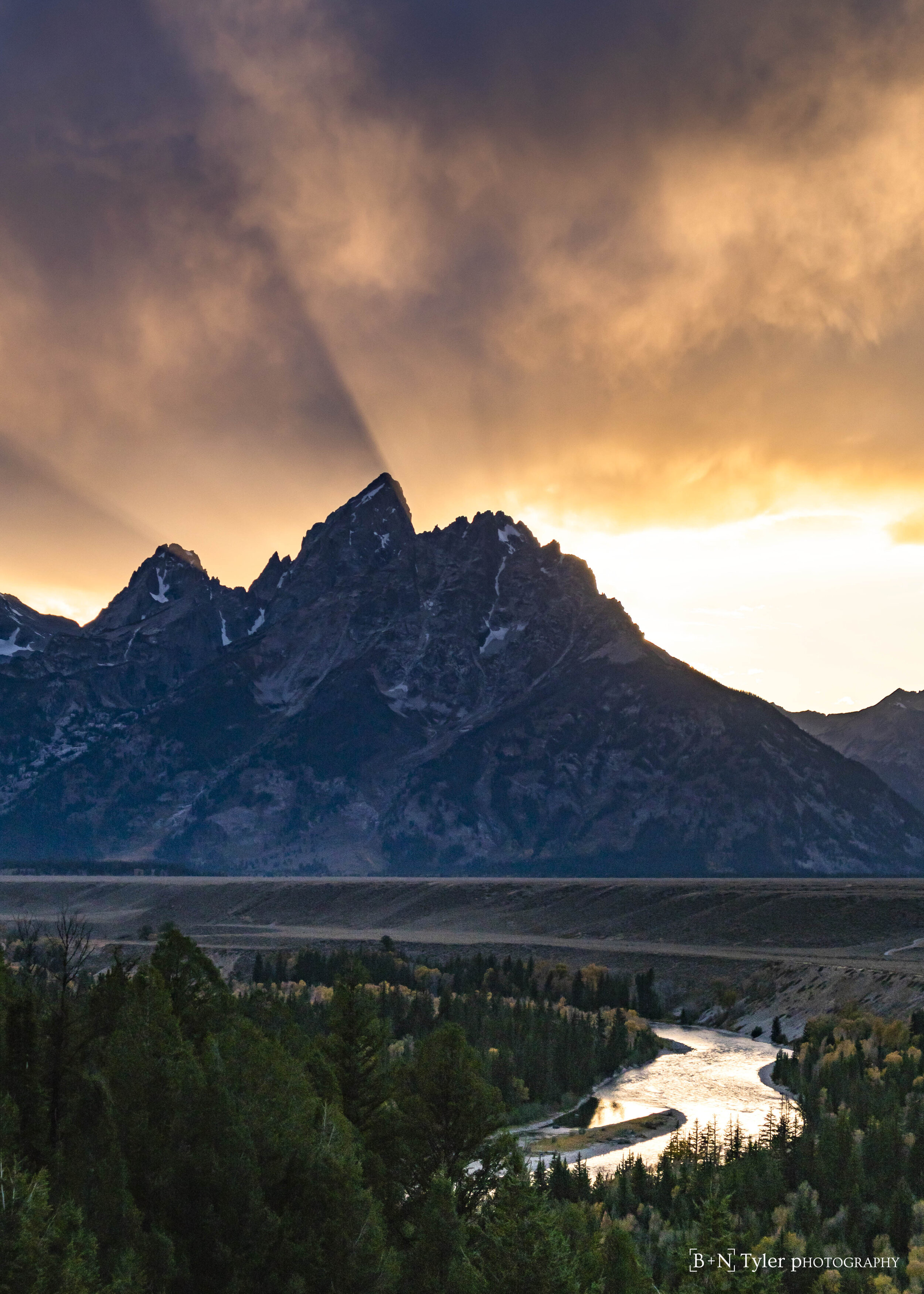 Sunset in Grand Tetons