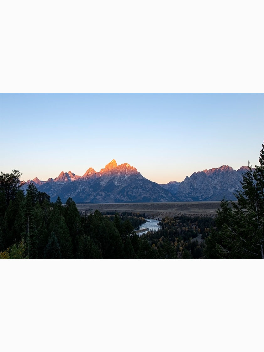 Sun on the Grand Teton range