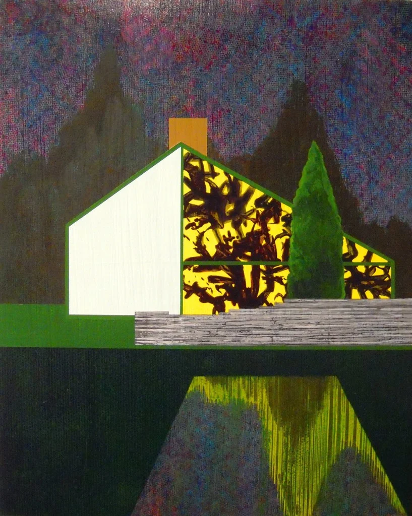 Sheer House 2010-2012 acrylic on panel 15”H x 12”W