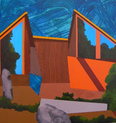 Wedger 2009 acrylic on panel 21.75”H x 20.25”W
