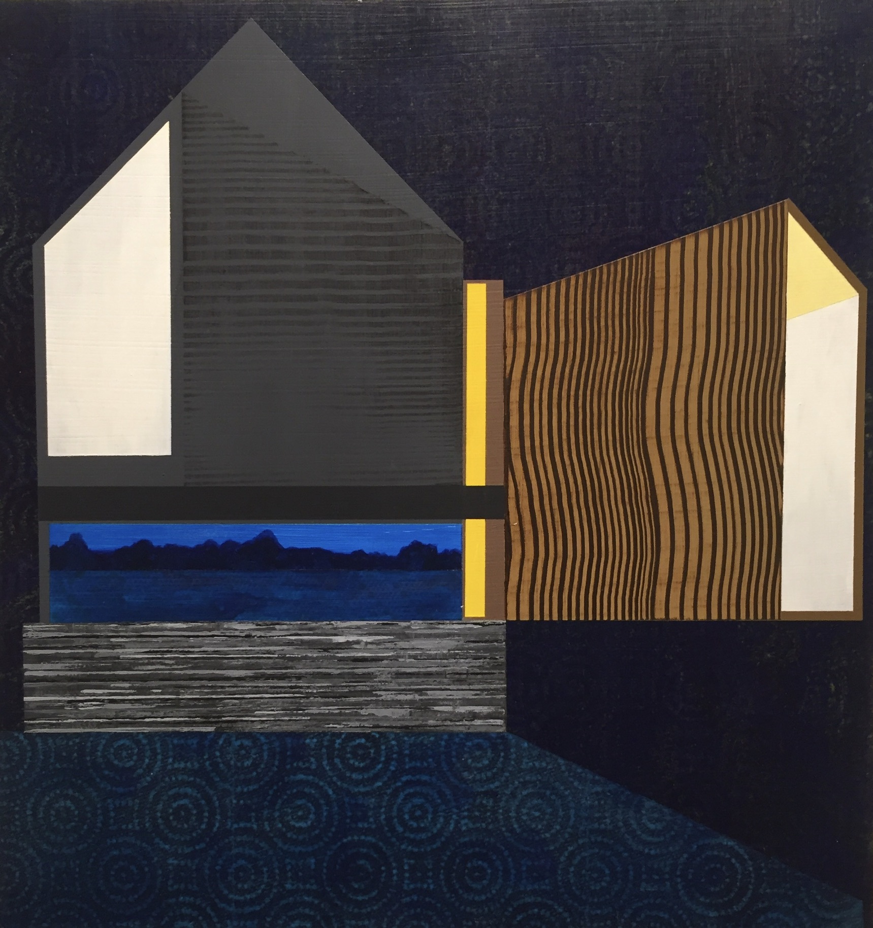 Luminator 2009 acrylic on panel 16.75”H x 15.75”H