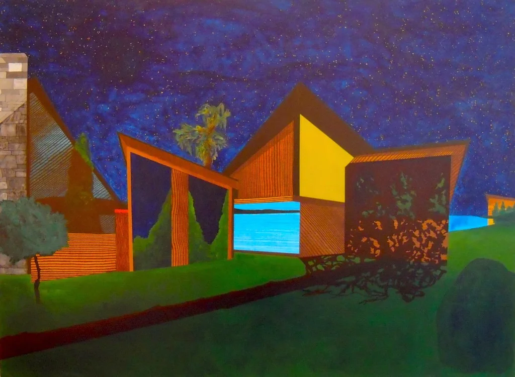Sleeper 2009-2012 acrylic on panel 35”H x 47”W