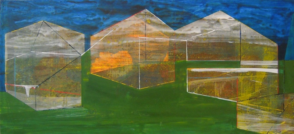 Compound 2010-2012 acrylic on panel 13”H x 28.5”W