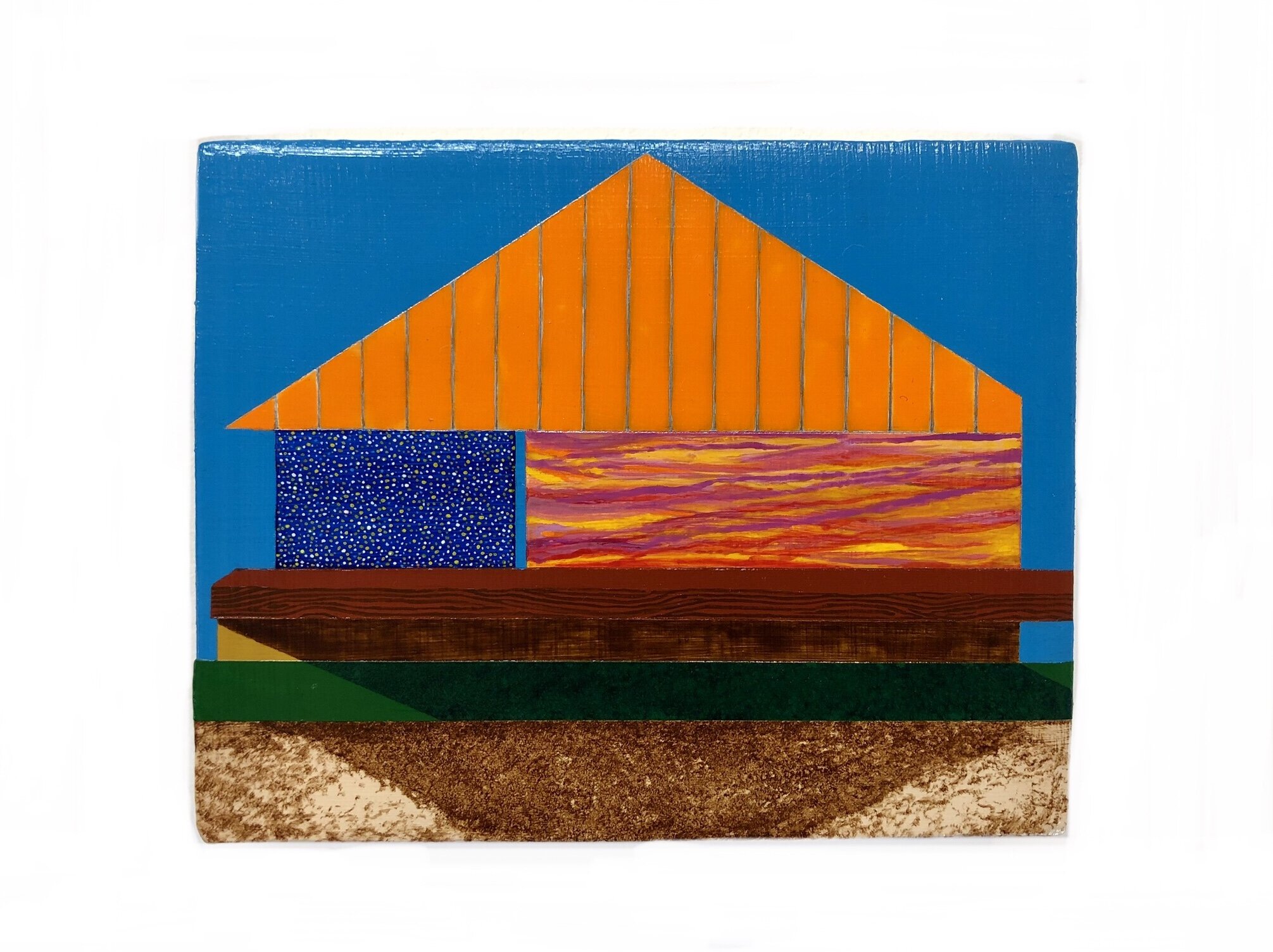 Days of Future Past 2019 acrylic on panel 4”H x 5”W x 1”D