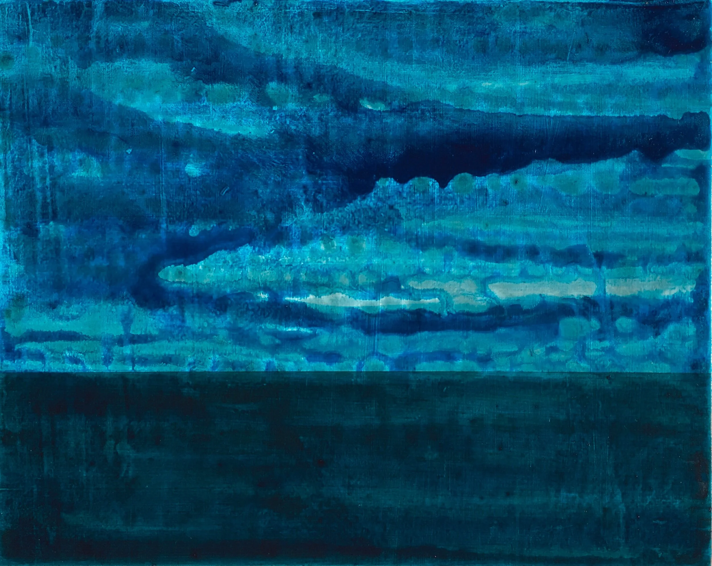 The Sea 2019 acrylic on panel 8”H x 10”W