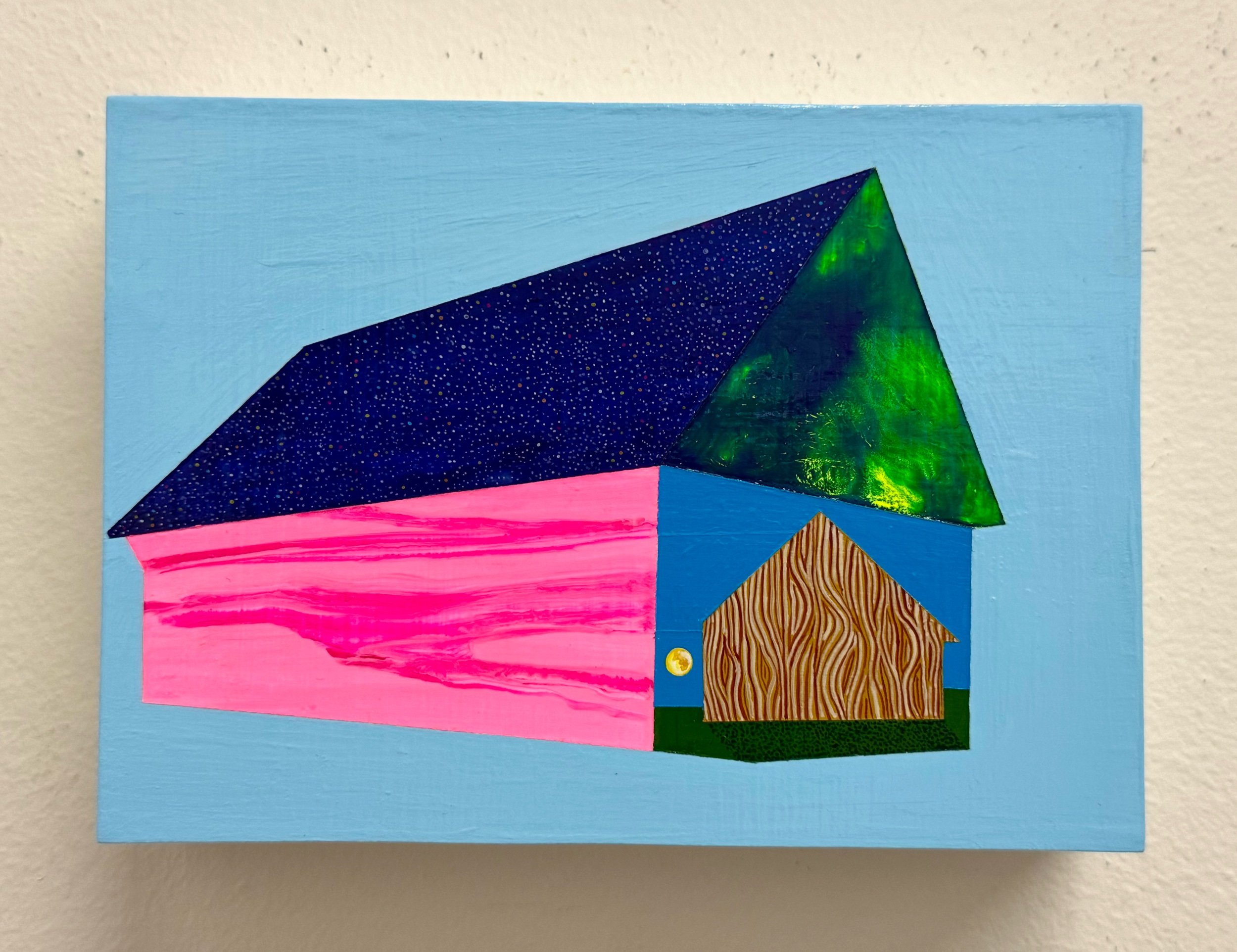 Within 2025 Acrylic on panel 5”H x 7”W x 1.5”D