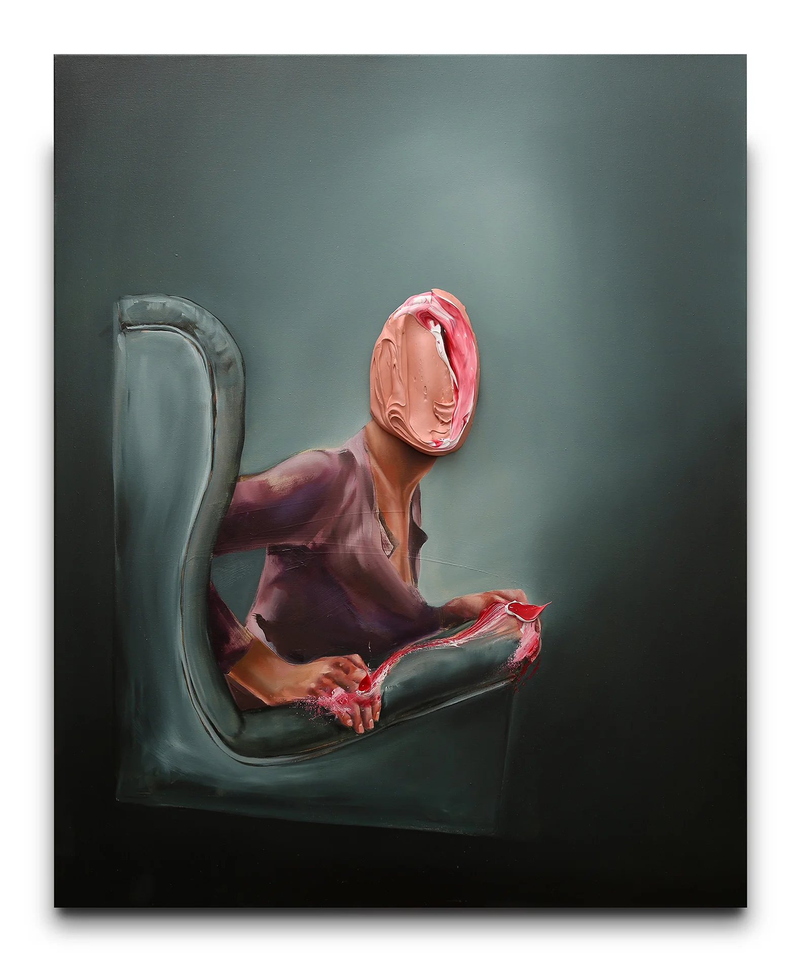 UNTITLED SITTING ON THE ARMCHAIR - 90X110 CM