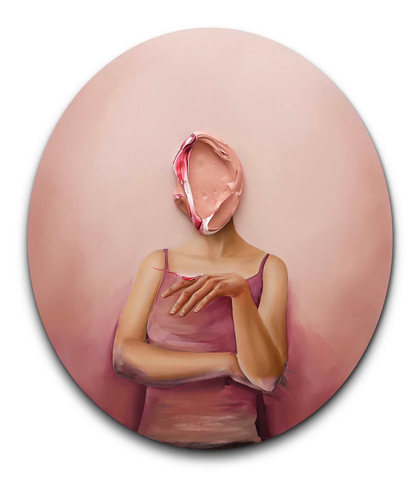UNTITLED PLAYING WITH RED - 70X80 CM