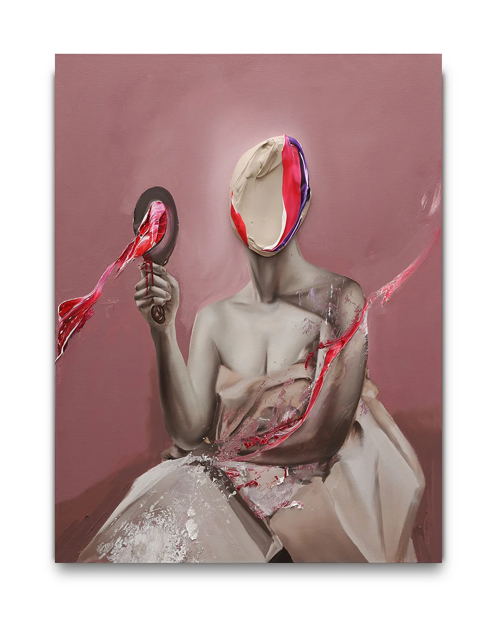 UNTITLED AT THE MIRROR - 60X80 CM