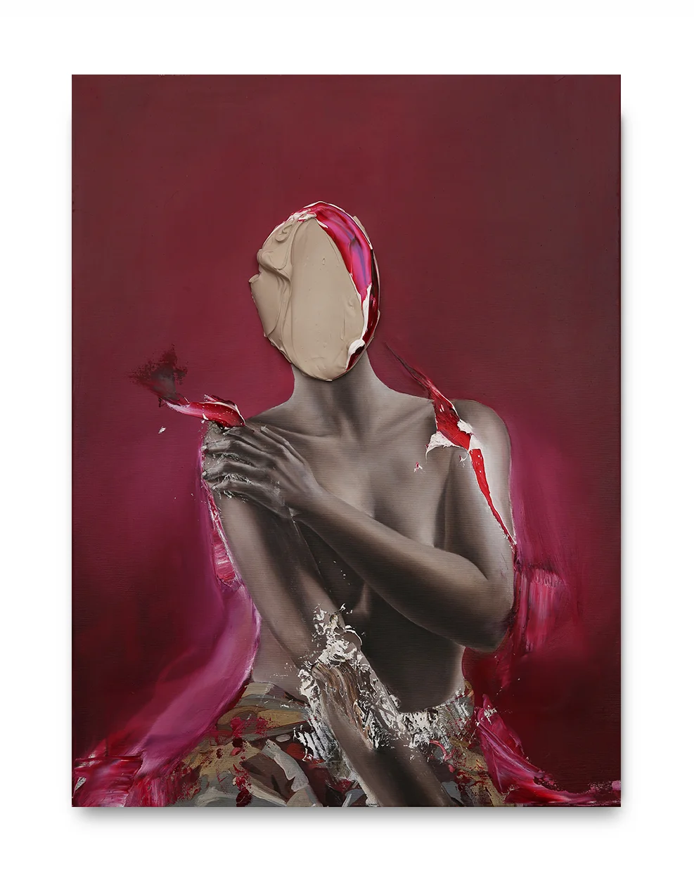 UNTITLED IN RED - 60x80 cm
