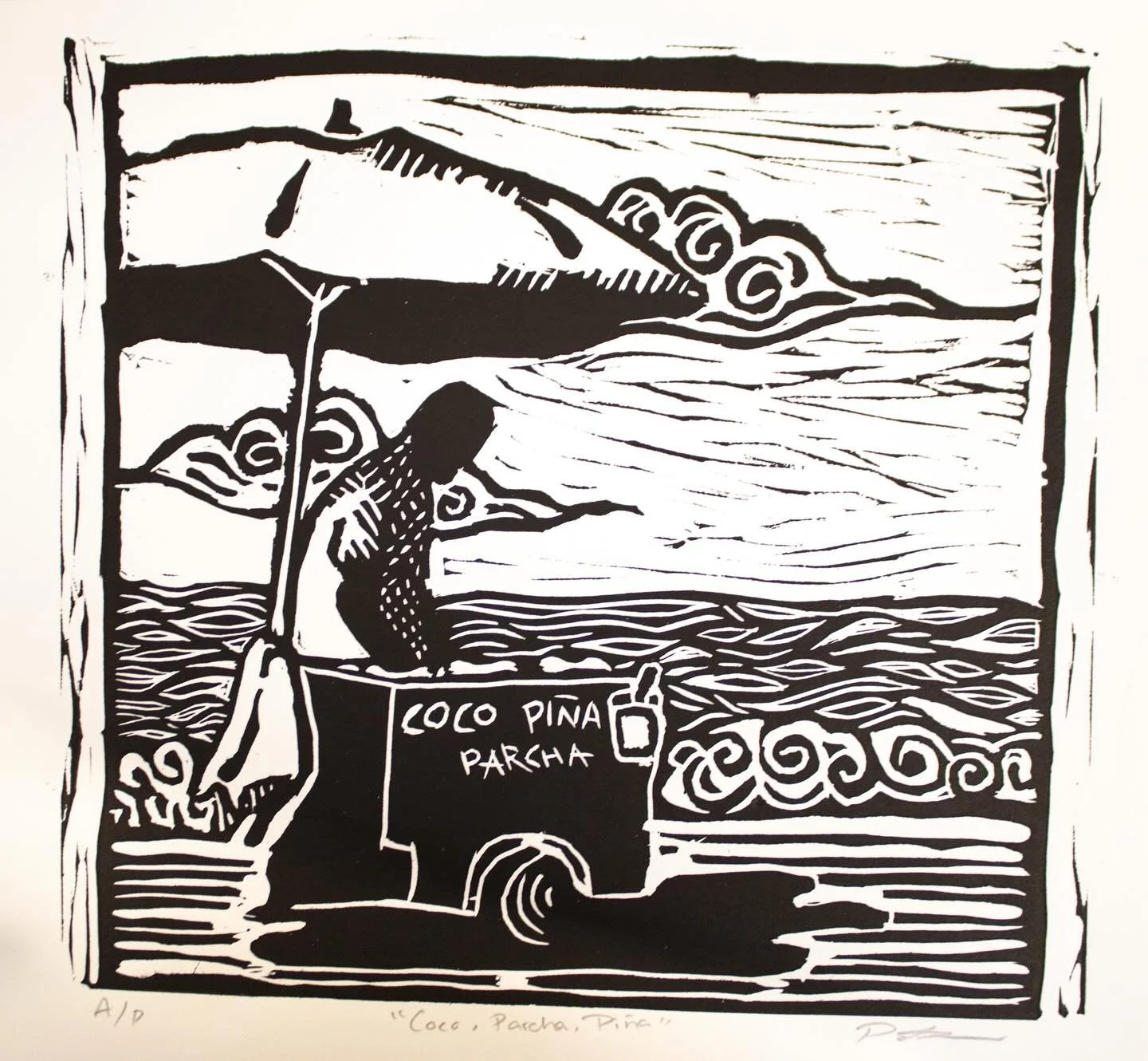 For the last several weeks, Print Relief has explored what &ldquo;Home&rdquo; means to them, using linocut black &amp; white cuts. Students created 5 hand-printed papers + 10 press prints, experimenting with unique papers along the way. Swipe to see 