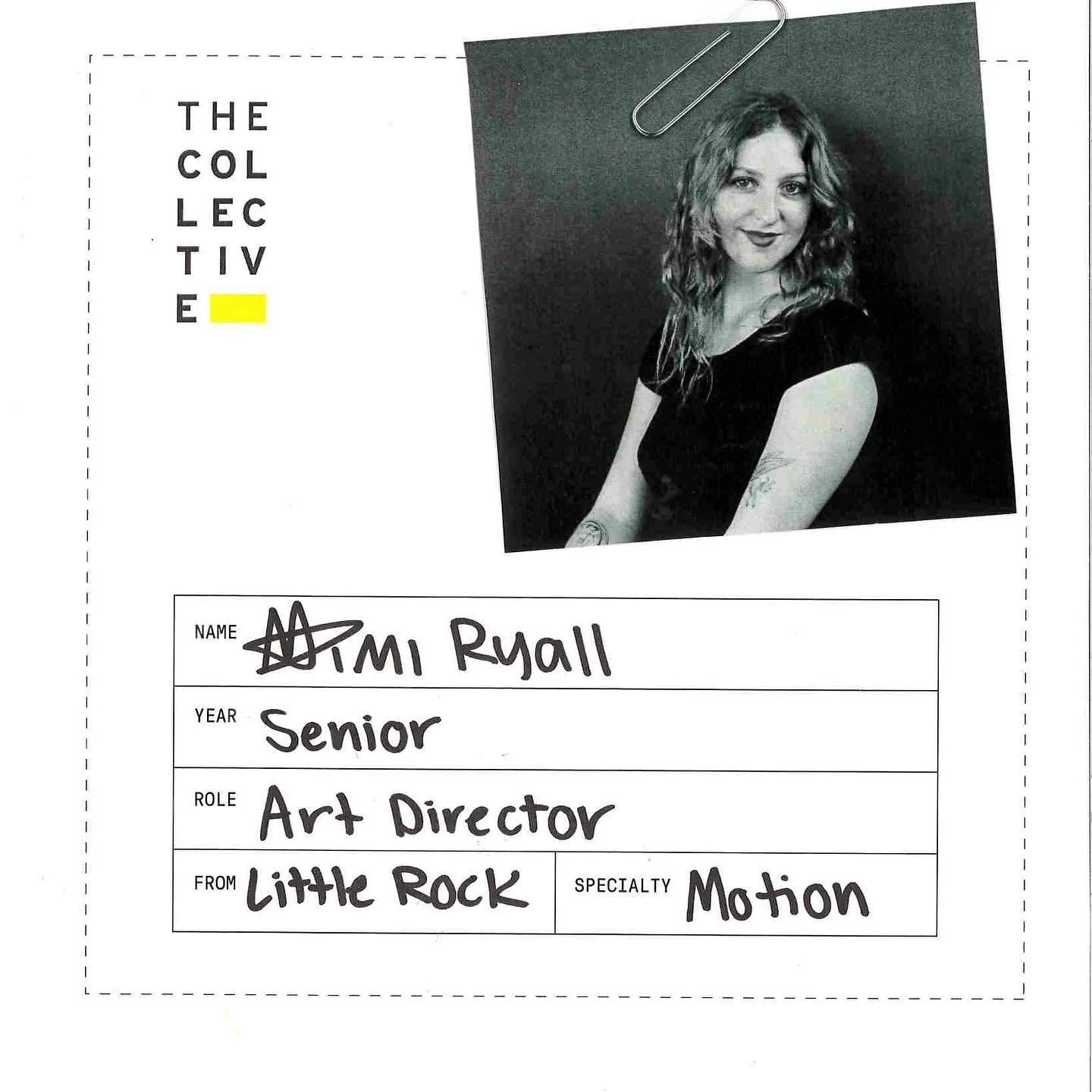 I&rsquo;m so excited to be the Art Director of the Collective this semester! I have a passion for creativity that extends beyond graphic design. With a background in fine arts, I integrate analog techniques like screenprinting, ceramics, collage, pai