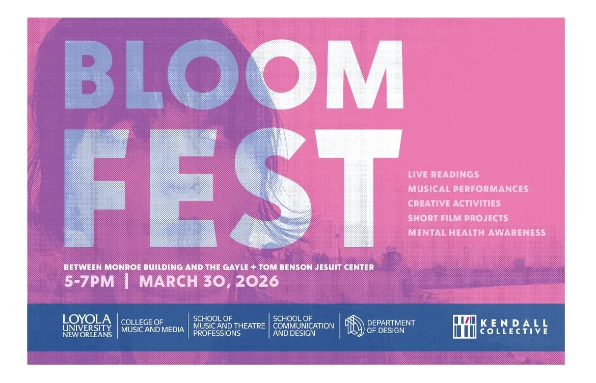 Save the date for the annual Bloom Fest, celebrating creativity and mental health awareness on Monday, March 30 from 5&ndash;7 PM! Sponsored by the Kendall Collective and Music, this collaborative event brings together creative majors across campus&m