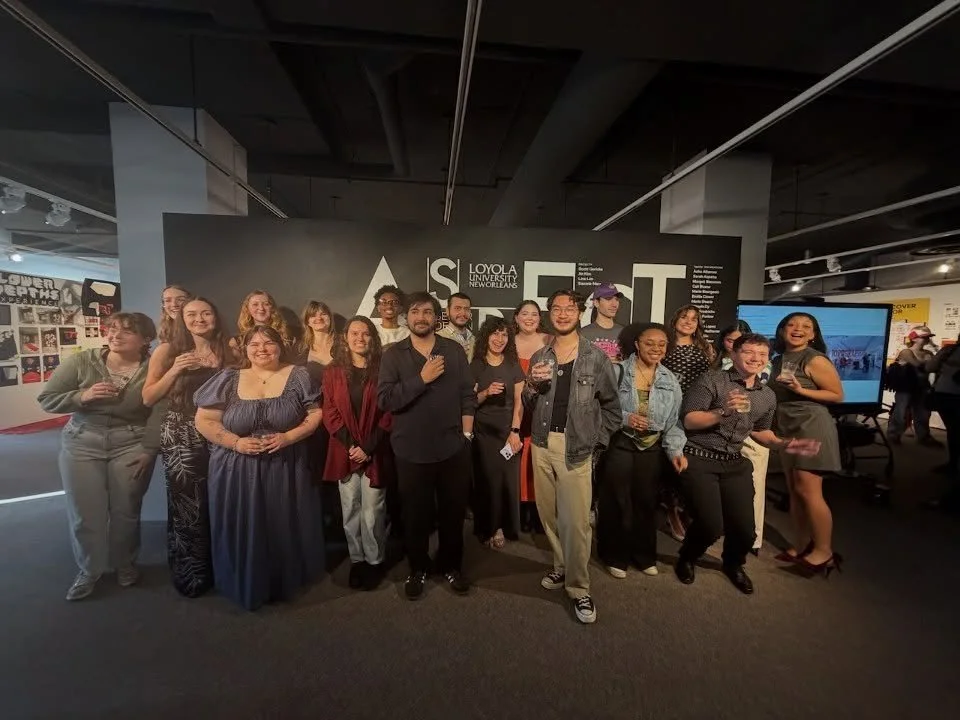 Last Thursday, our seniors opened their capstone exhibition in the Diboll Design Center. Located on the 4th floor of the Monroe library, Aspect Ratio showcases the projects they have been creating all semester. Thank you to all the mentors who helped