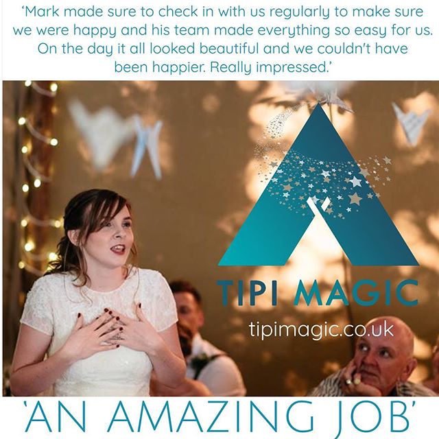 Thank you to Matthew Hovenden for these lovely words...&rdquo;Tipi Magic did an incredible job providing a large Tipi for our wedding reception, as well as all the tables chairs flooring and organising toilets and a generator. Mark made sure to check