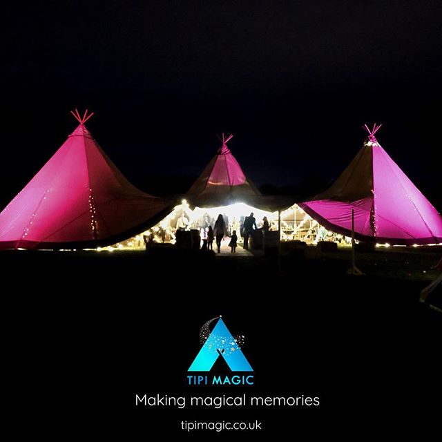 3 Giant Set-Up. Somewhere in a field in Wales. A naming party on a balmy September evening. #weddingsandevents #tipi #tipimagic #makingmagicalmemories #namingceremony www.tipimagic.co.uk