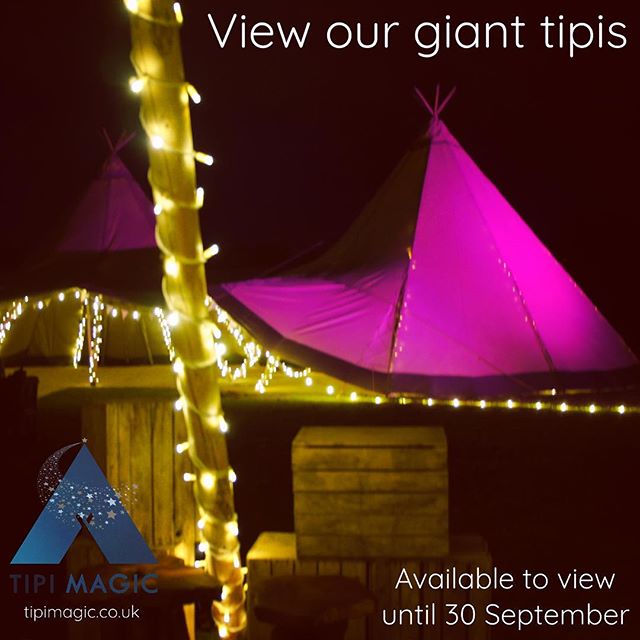 &lsquo;It&rsquo;s only until you see them you realise how truly magical they are.&rsquo; View our giant tipis in Wrexham up until 30th September. 
www.tipimagic.co.uk