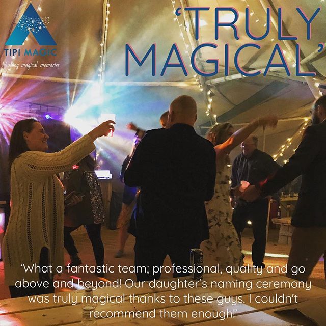 &lsquo;TRULY MAGICAL&rsquo; &lsquo;What a fantastic team; professional, quality and go above and beyond! Our daughter&rsquo;s naming ceremony was truly magical thanks to these guys. I couldn't recommend them enough!&rsquo; #tipi #weddingsandevents #n