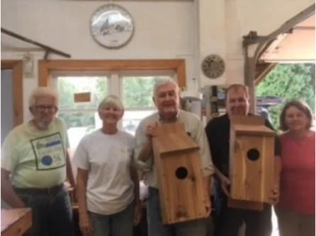 NN Audubon chapter members shown left to right: Dr. Lynton Land, Beth Kendrick, Collin Riker, Sandy Dodge, and Joyce Mullins. Not pictured are Melissa Gross and Nancy Garvey