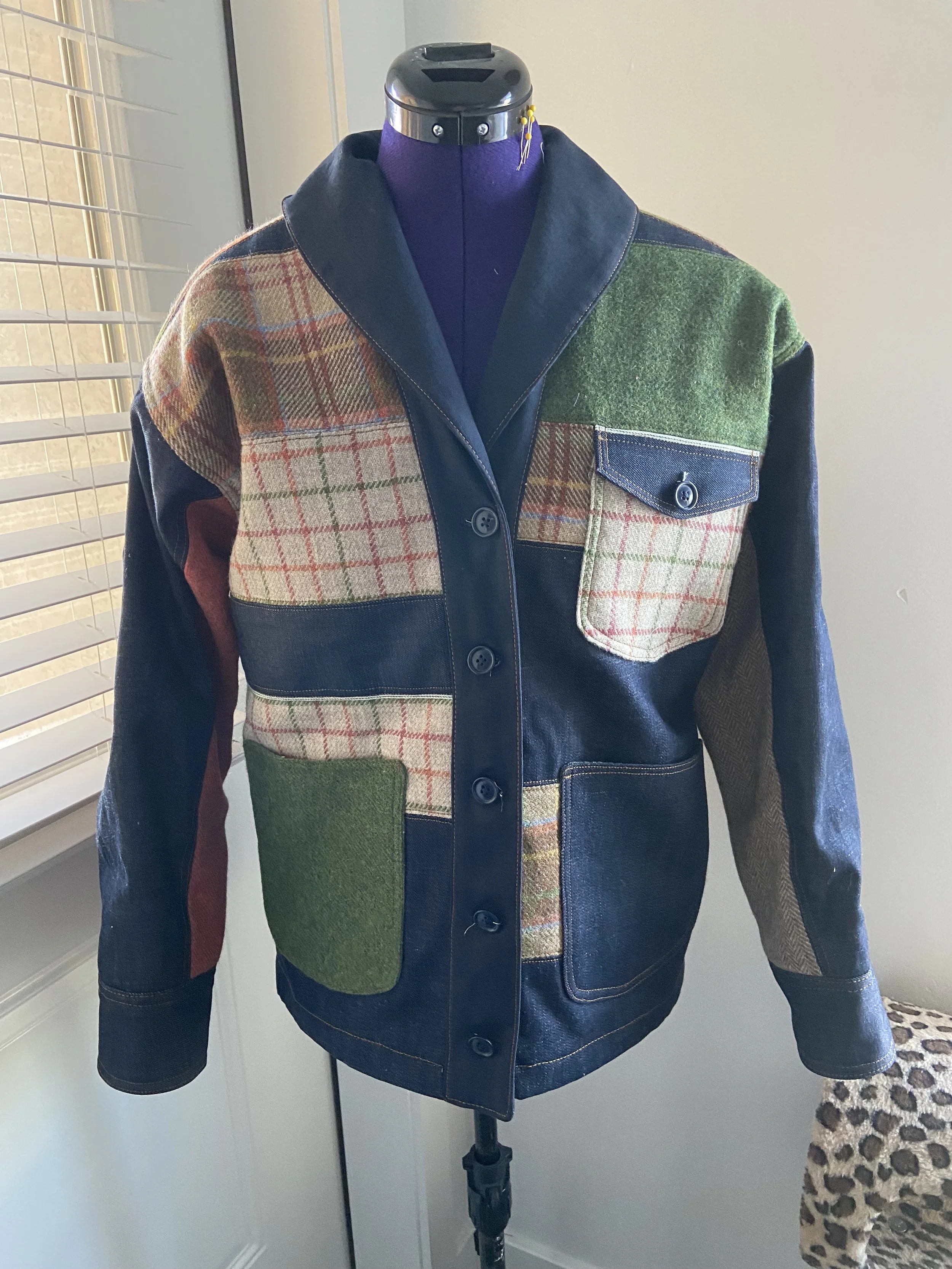 PATCHWORK CHORE COAT